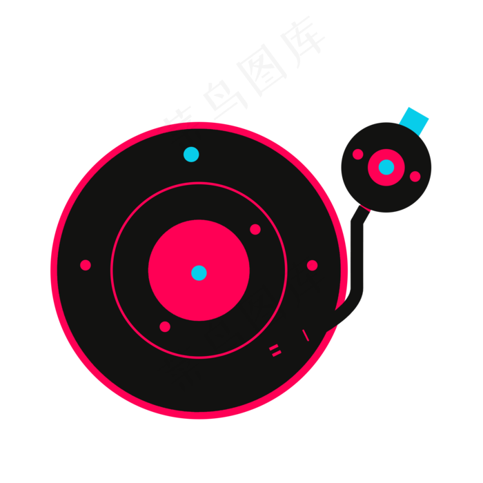 黑胶唱片元素黑胶唱片元素ai矢量模版下载