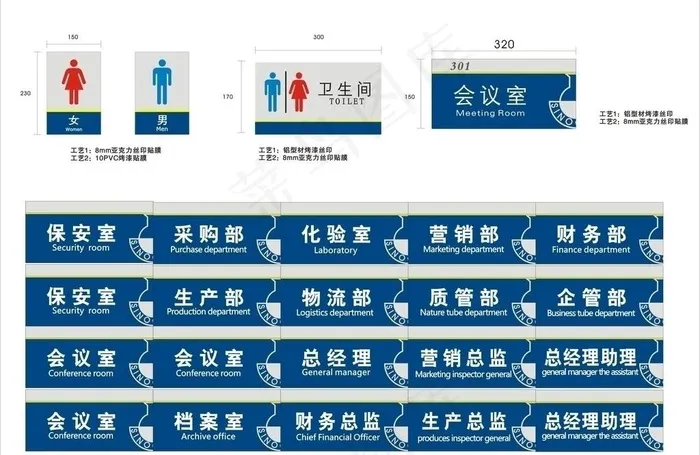 科室牌图片cdr矢量模版下载