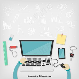 工作与商业的涂鸦