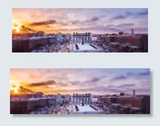 淘宝唯美城市风景背景图