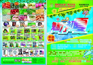 魅力初夏 超市单页 DM单