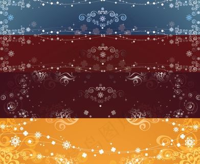 欧式花纹背景矢量图下载