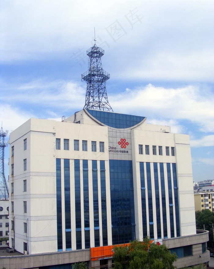 海林联通中心建筑摄影图片