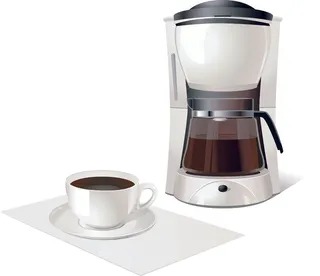 家用咖啡豆浆机矢量素材