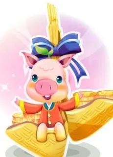 2007最新韩国新春情侣猪矢量图0...