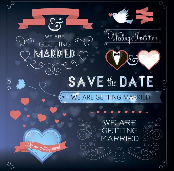 婚礼请柬背景图片