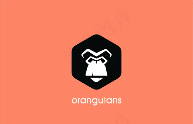 猩猩logo(270X354)eps,ai矢量模版下载