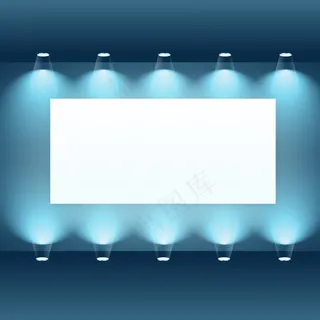 用聚光灯展示架