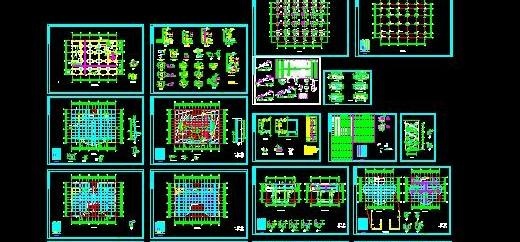 劳动局办公楼框架结构施工图