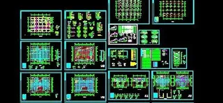 劳动局办公楼框架结构施工图