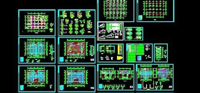 劳动局办公楼框架结构施工图 劳动局办公楼框架结构施工图