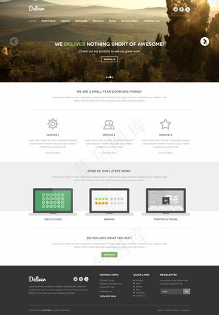 企业网站模板免费下载