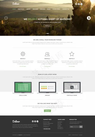 企业网站模板免费下载