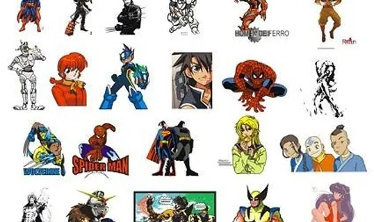 电影卡通人物，卡通人物矢量素材