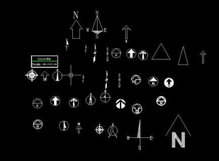 指北针图块