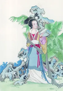 侍女国画艺术 侍女国画艺术