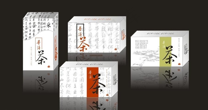 中国风茶叶包装设计 (效果图)图片cdr矢量模版下载