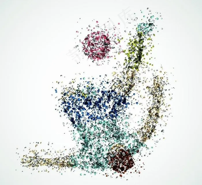 七彩墨点踢足球运动员图片eps,ai矢量模版下载