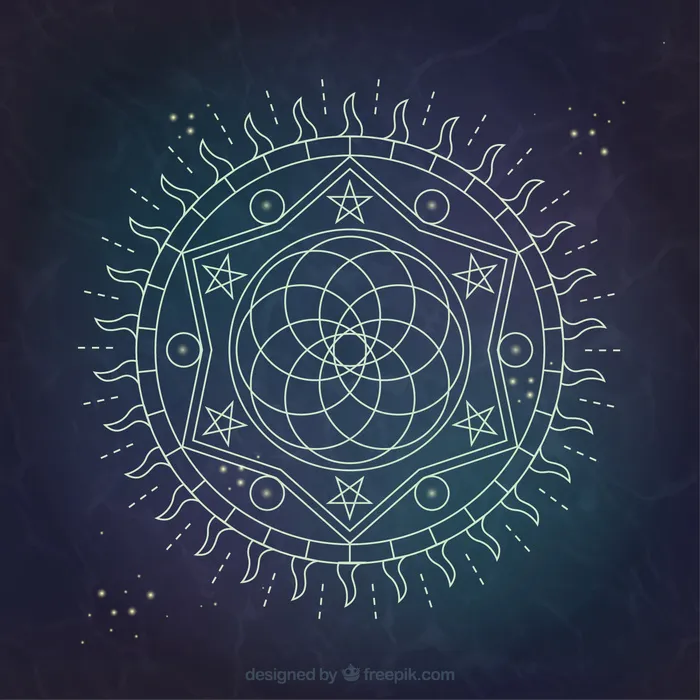 炼金术背景设计ai矢量模版下载