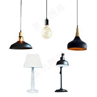 吊灯 台灯 免抠素材 PSD分层