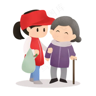 志愿者公益服务关爱老人搀扶过马志愿者公益服务关爱老人搀扶过马