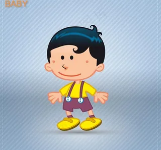 卡通小男孩图片