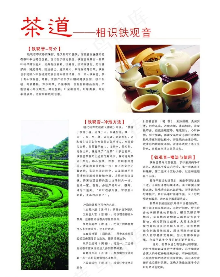 铁观音 高清图片psd模版下载