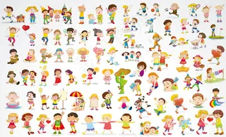 卡通读书学习教师学生儿童PNG透明...