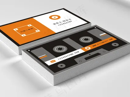 大气音乐名片设计模板