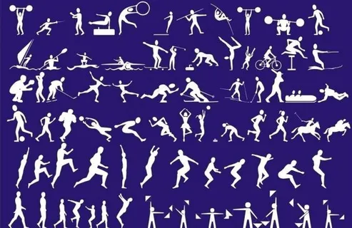 运动 人物 剪影图片