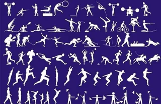 运动 人物 剪影图片