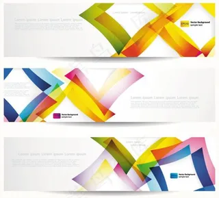 时尚光泽横幅矢量素材二