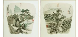 董文远仿古人山水图片