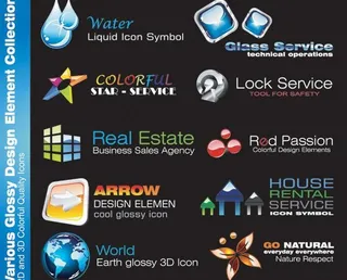 水晶质感图标图片