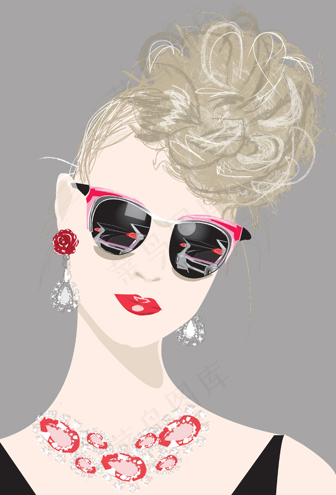 眼镜饰品设计图