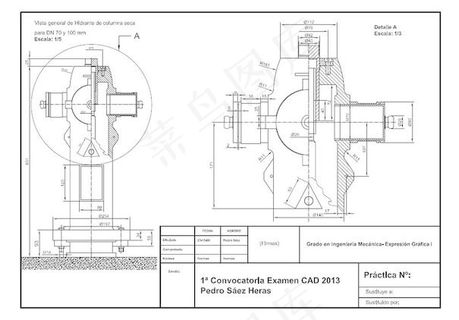 在AutoCAD的期末考试
