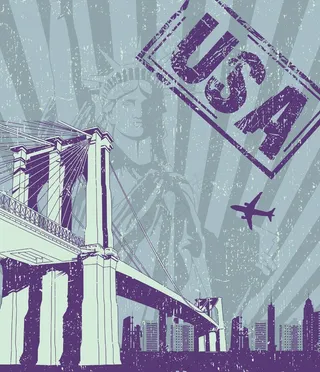 城市背景矢量插画