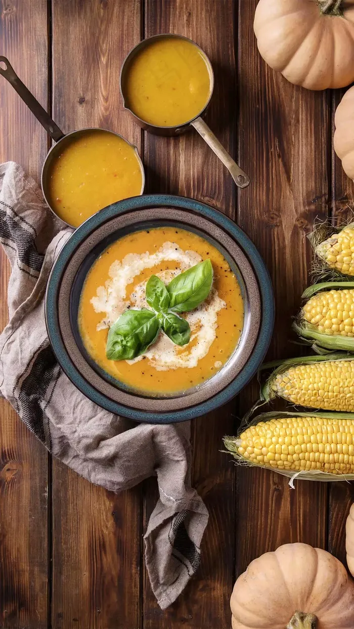 南瓜汤高清摄影图片