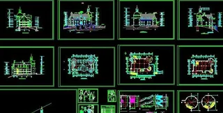 欧式古城堡施工图