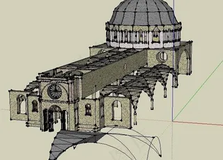 罗马广场SU模型