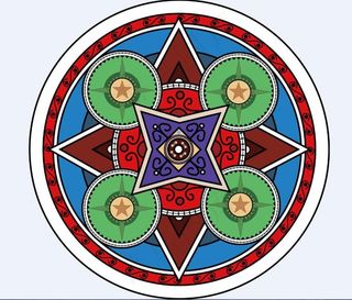 欧洲宗教彩色玻璃