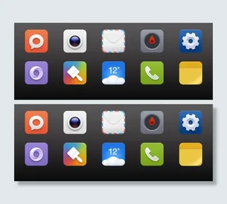 小米手机图标临摹psd源文件