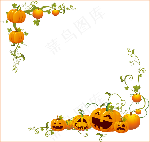 万圣节南瓜角FRA ..