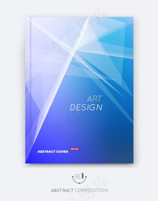 时尚几何画册设计矢量素材