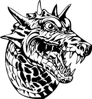 龙 传说动物 矢量CDR_092