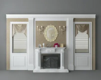 高档电视白色背景模型