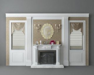 高档电视白色背景模型