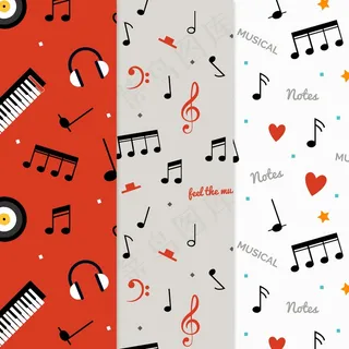 音乐乐符抱枕图案北欧风格
