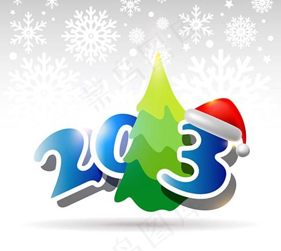 圣诞节元素背景矢量素材