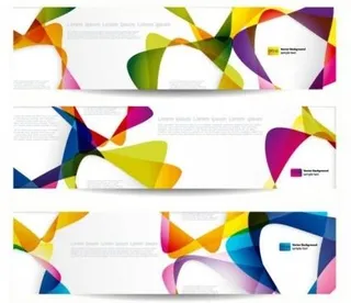 出色的动态banner05向量